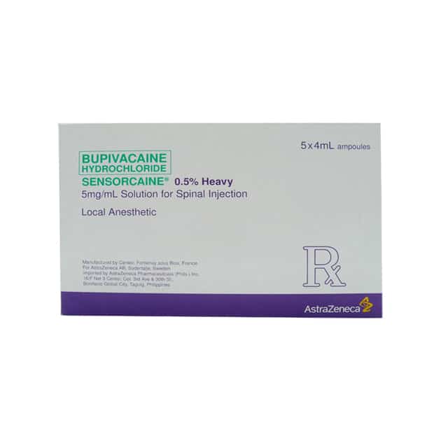 SENSORCAINE HEAVY Bupivacaine Hydrochloride 0.5% Solution for Spinal ...
